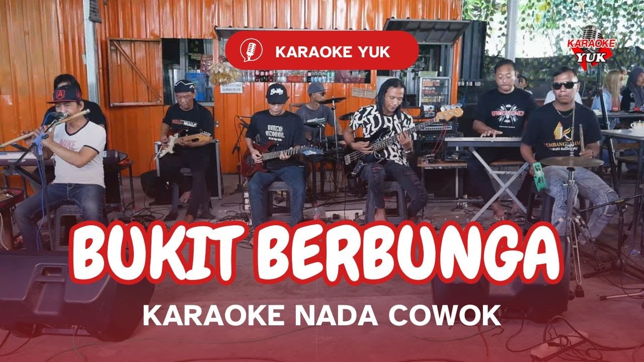 BUKIT BERBUNGA KARAOKE NADA COWOK PRIA Key Fm