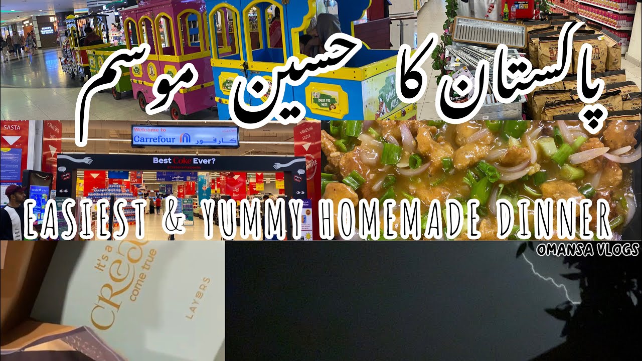 Pakistan ka haseen mousam -Mainai banaya Desi Chinese -Sister k favourite meal@Omansavlogs