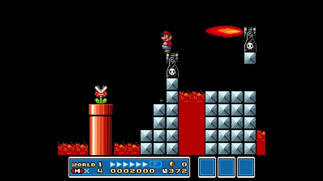 Fortress at Night | SMAS SMB3 Custom Level