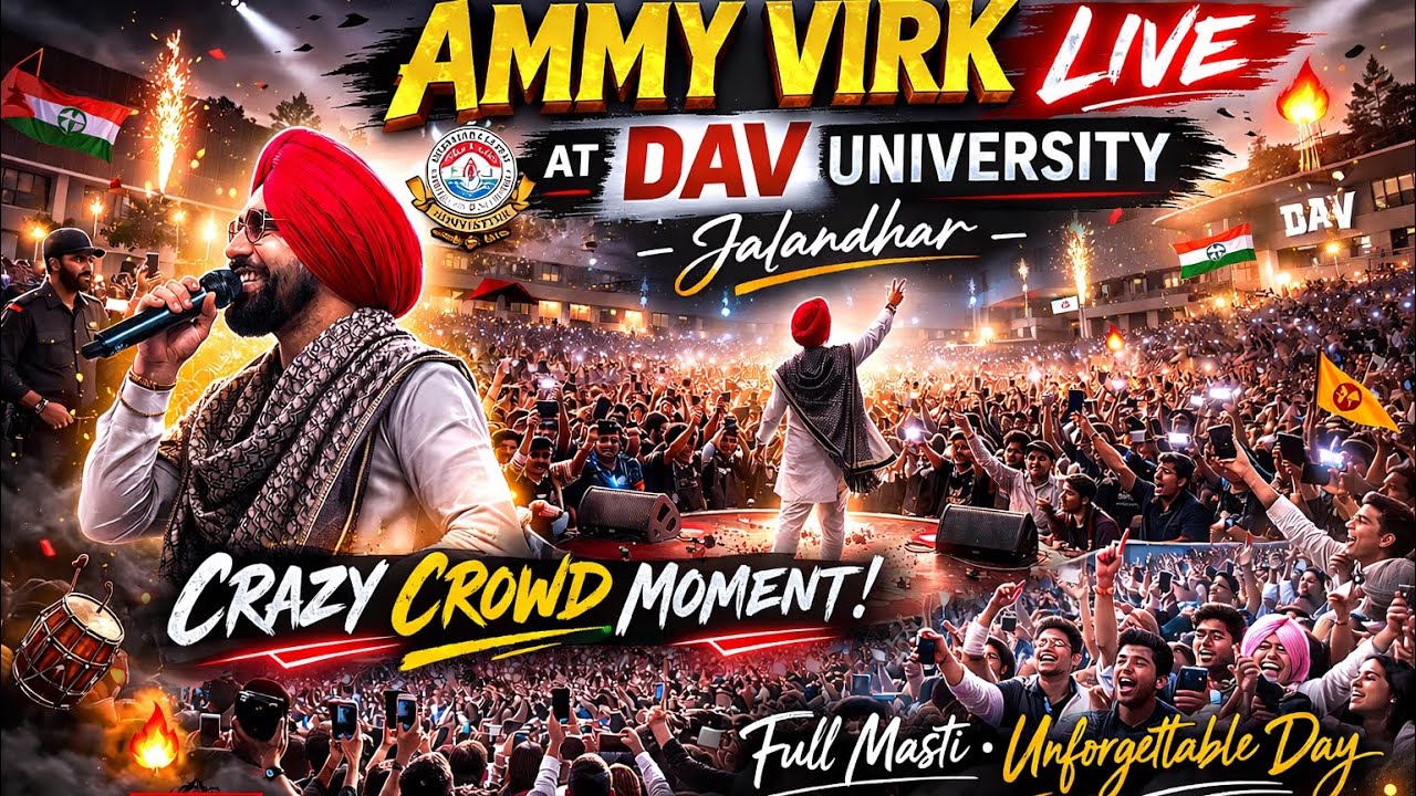 Event: Ammy Virk Live at DAV University#ammyvirk #vlog 