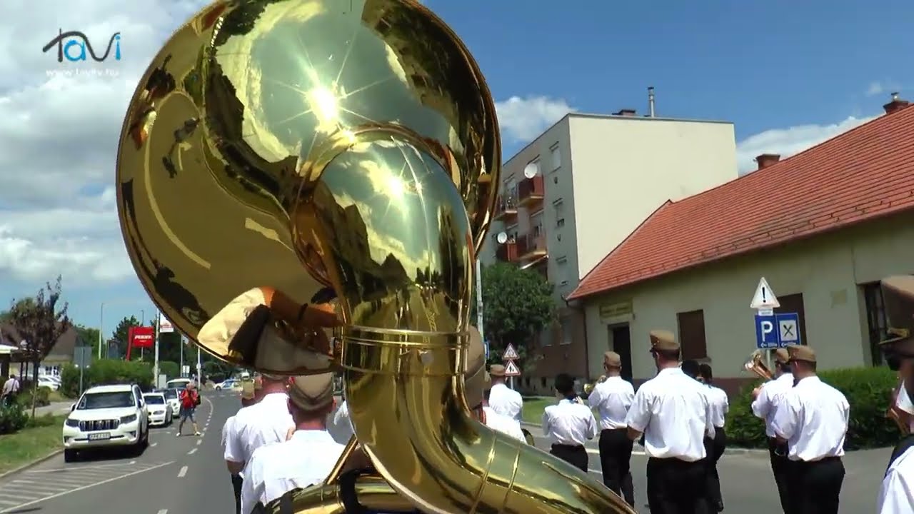 Kaposvár Helyőrségi Zenekar Marcaliban - Tavi TV