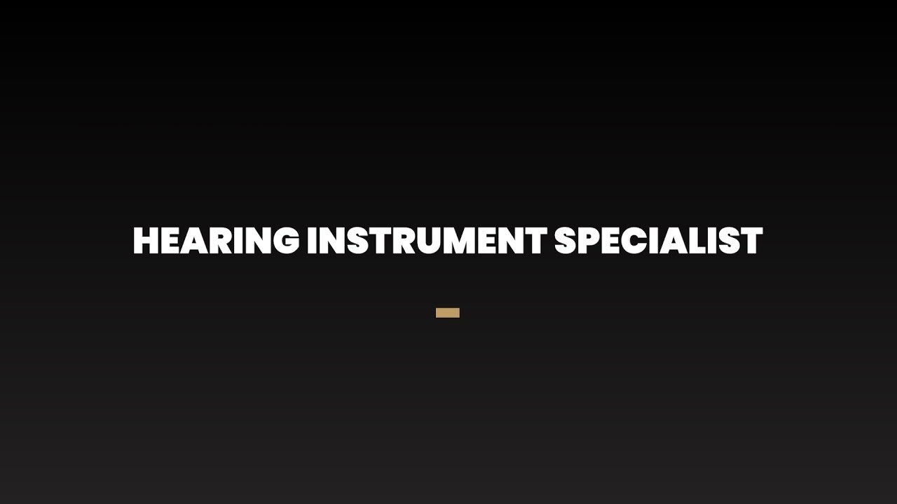 Hearing Instrument Specialist (1176)