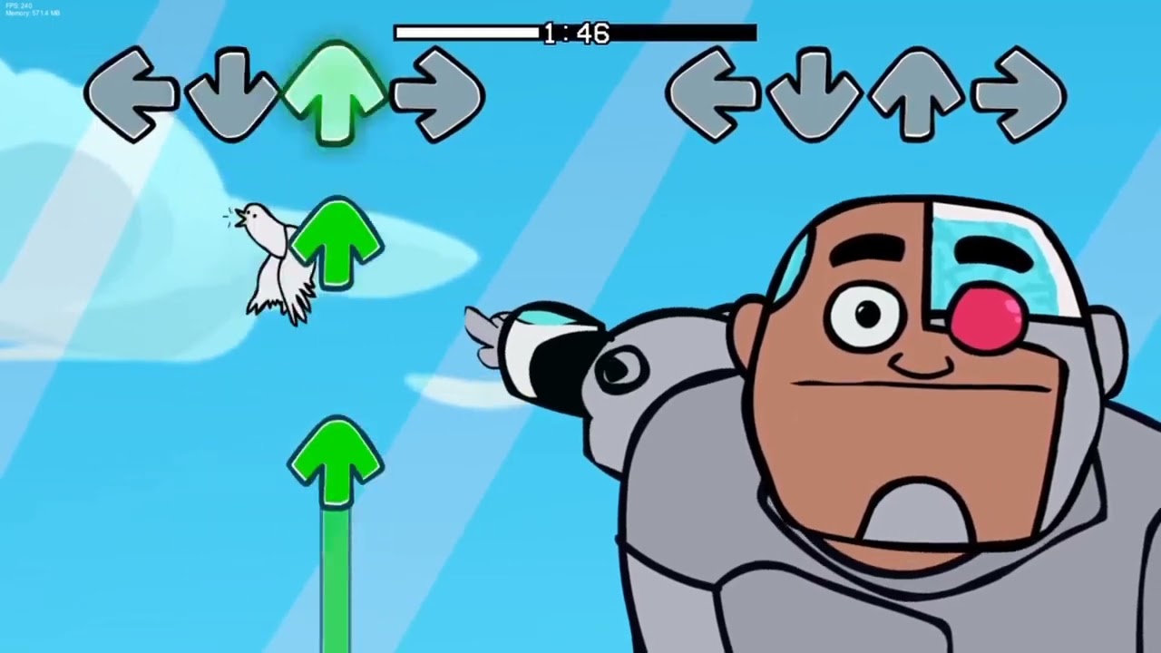 FNF Mod | Full Catch It Song | Friday Night Funkin' Birdie & Robin VS Cyborg