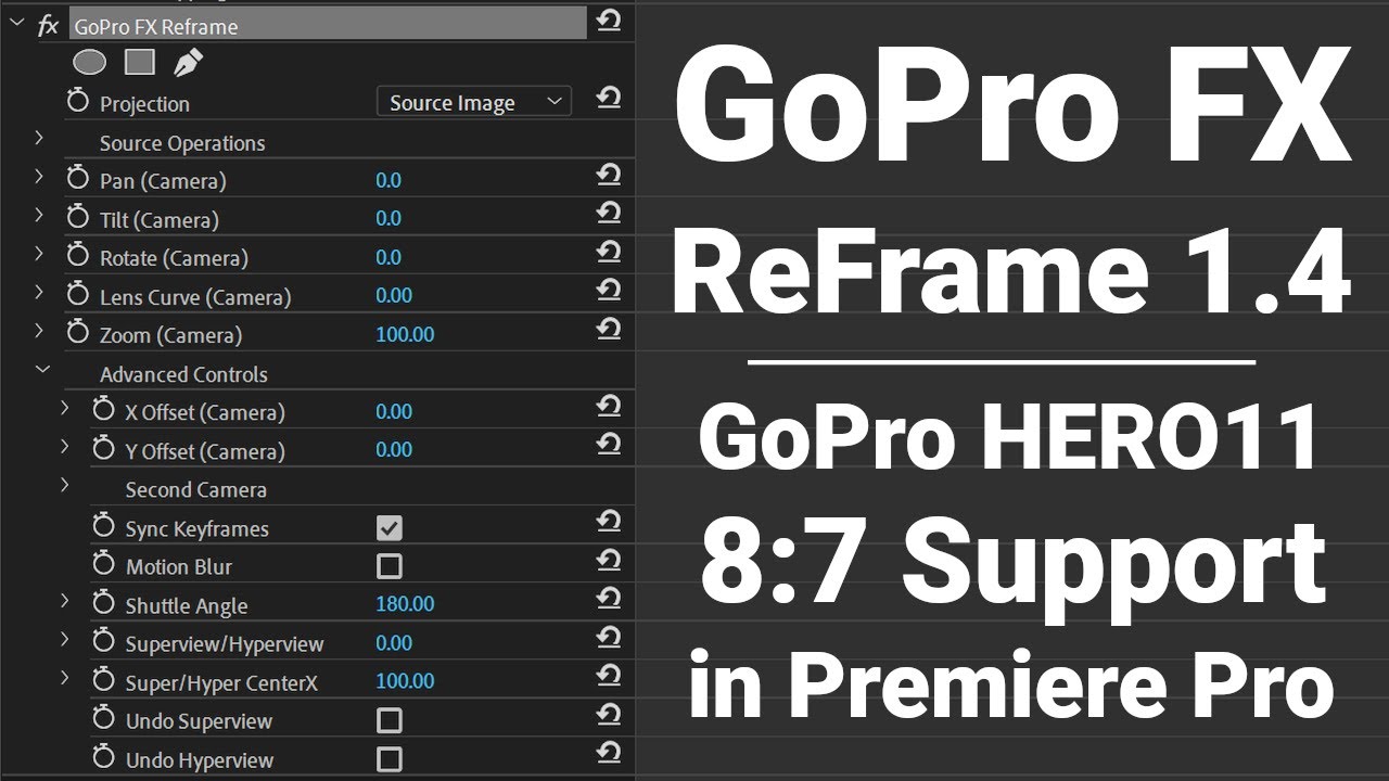 GoPro HERO11 8:7 Support in Premiere Pro