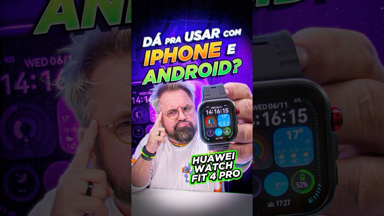 Esse REL&Oacute;GIO D&Aacute; pra USAR com IPHONE e ANDROID! HUAWEI WATCH FIT 4 PRO!