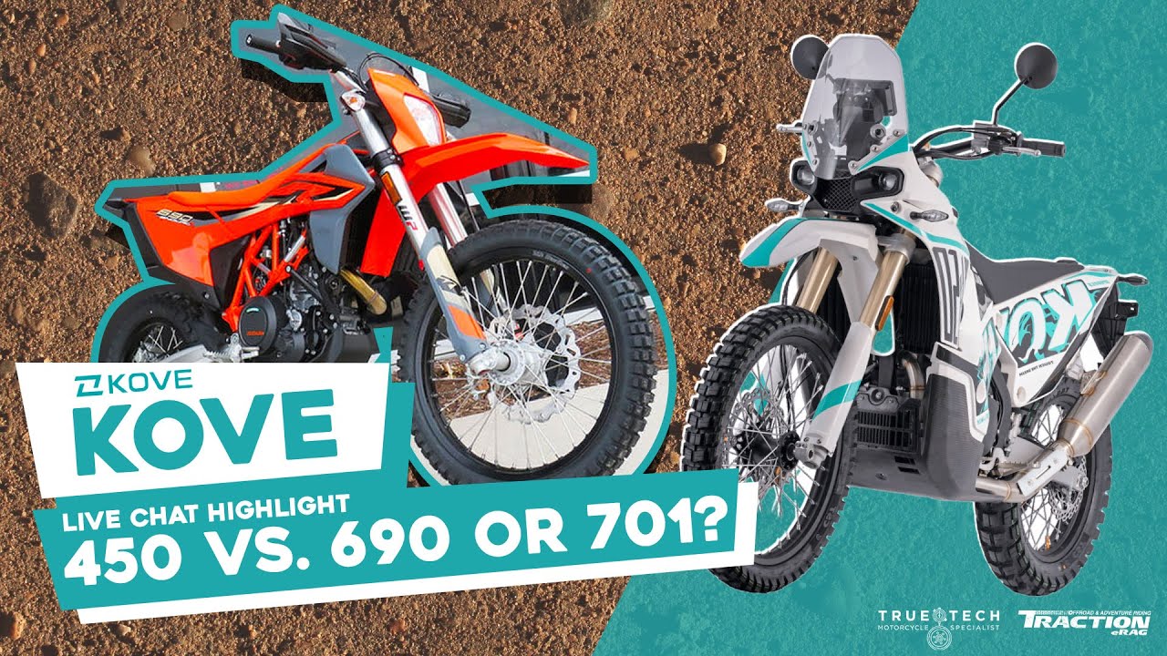 Kove Rally 450 в сравнении с KTM690 или Husqvarna 701? Traction eRag