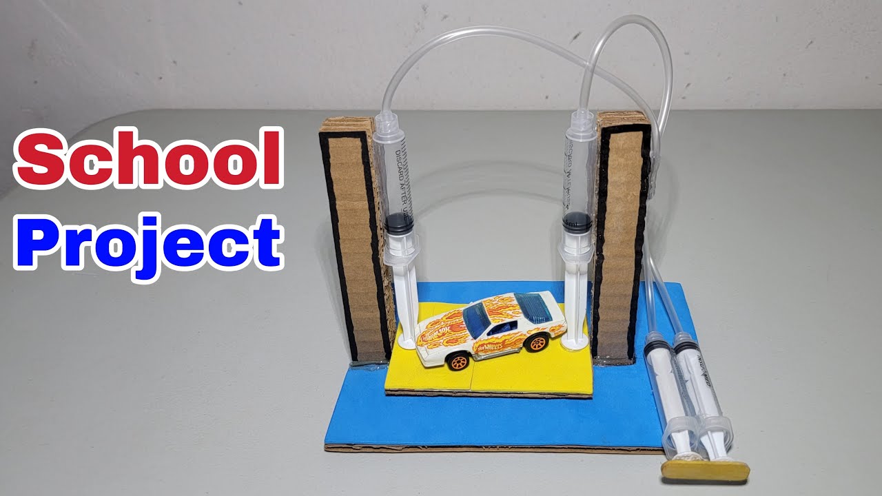 Science Fair Projects New Ideas | Hydraulic lift | School Project