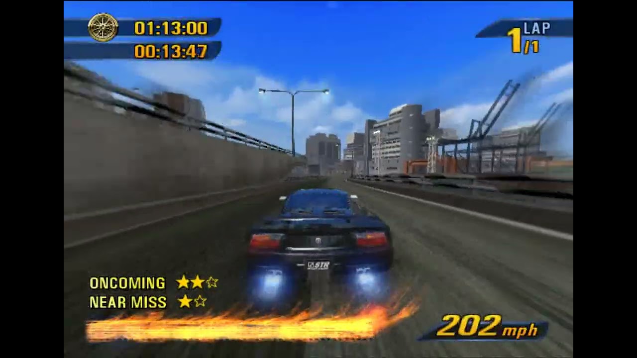 Burnout 3: Takedown - No Contact Run, completed - Far East, Dockside
