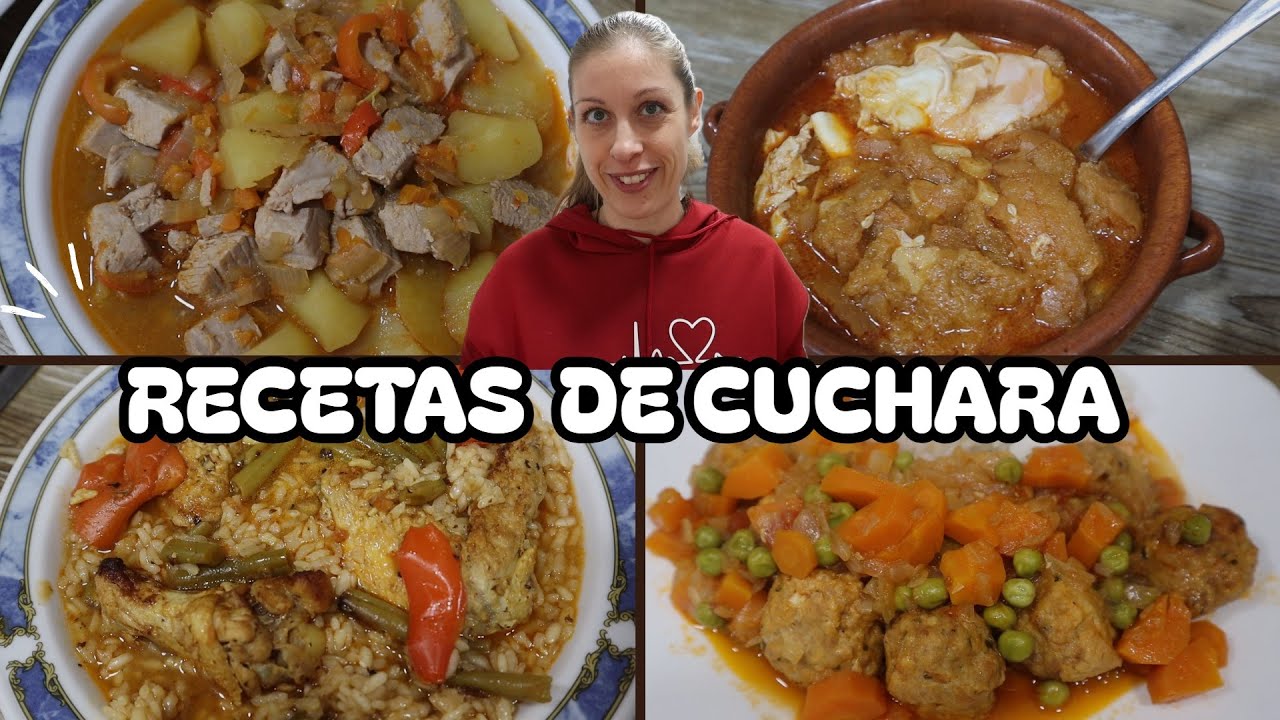 4 recetas de cuchara para entrar en calor 🍲 Fáciles y baratas | comida de toda la vida