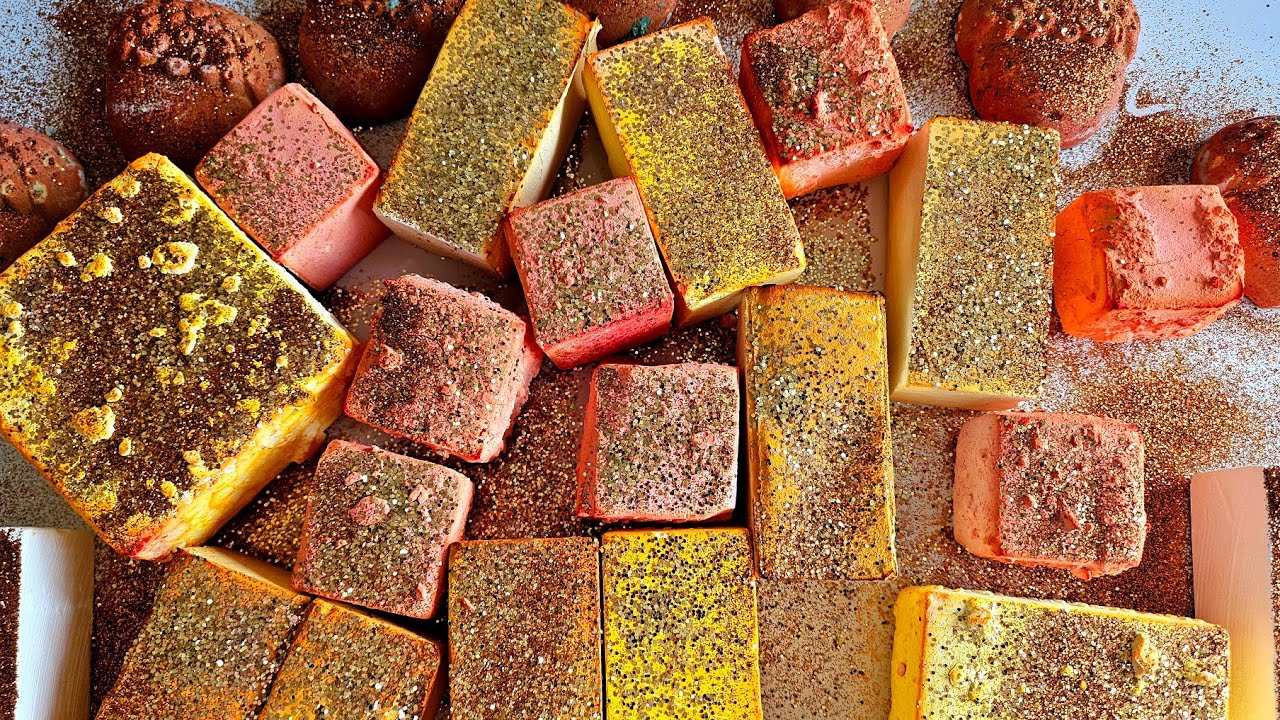 Delicious Pasted Blocks & Cubes ♡ Reforms ♡ Crispy Soft Crunchy ♡ ASMR ♡ Oddly Satisfying