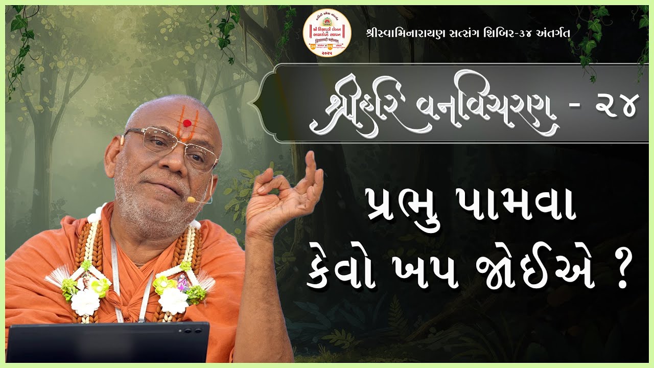 Shree Hari Vanvicharan Katha - 24 | Shibir - 34 | 24 Oct 2025 | Gyanjivandasjiswami - Kundaldham