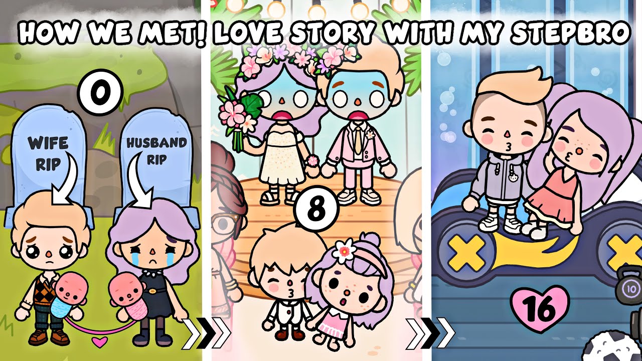 How We Met! Love Story With My Stepbrother | Sad Story | Toca Life Story | Toca Boca