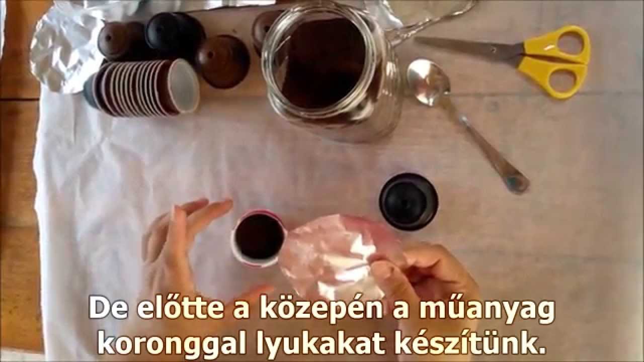 Kávékapszula újratöltése