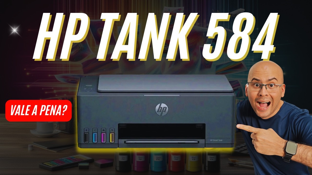 HP Smart Tank 584 vale a pena? Unboxing completo + testes reais