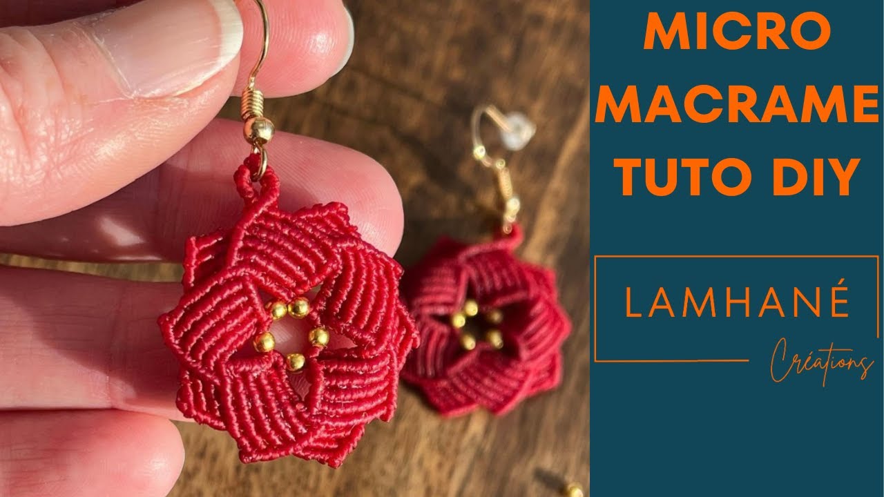Tuto Micro-Macramé DIY : Boucles d'Oreilles 