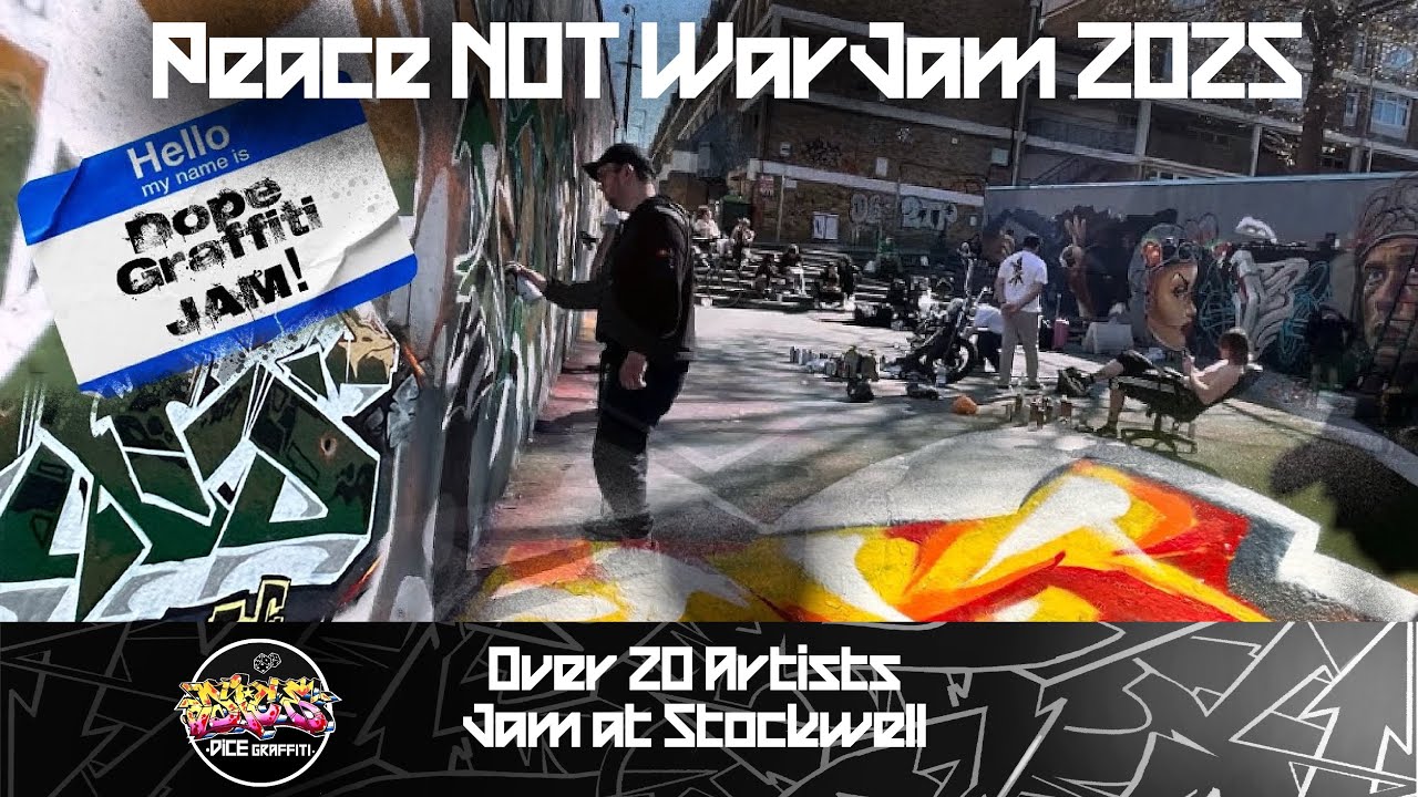 Graffiti Jam - Peace Not War Stockwell London 2025