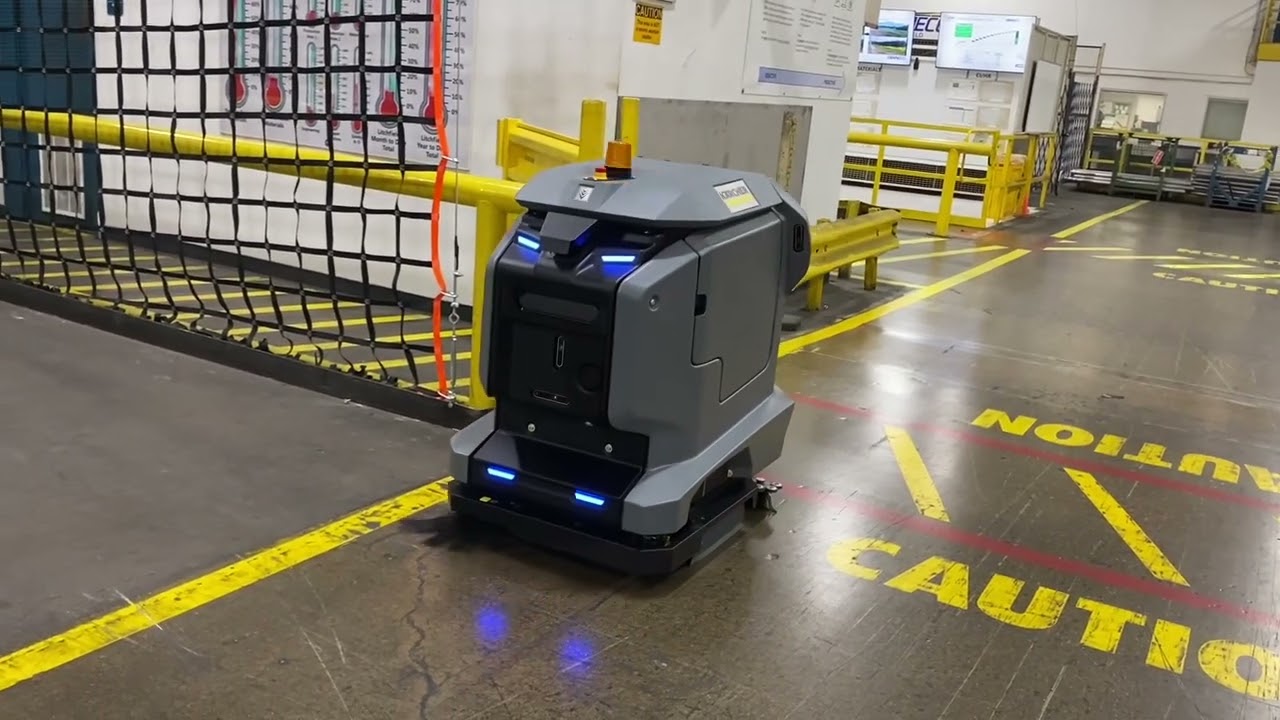 The Karcher KIRA B 50 autonomous scrubber