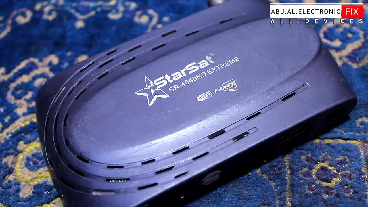 اصلاح رسيفر Starsat SR-4040HD EXTREME متوقف تماما تم توصيله بالعكس مع البطارية...