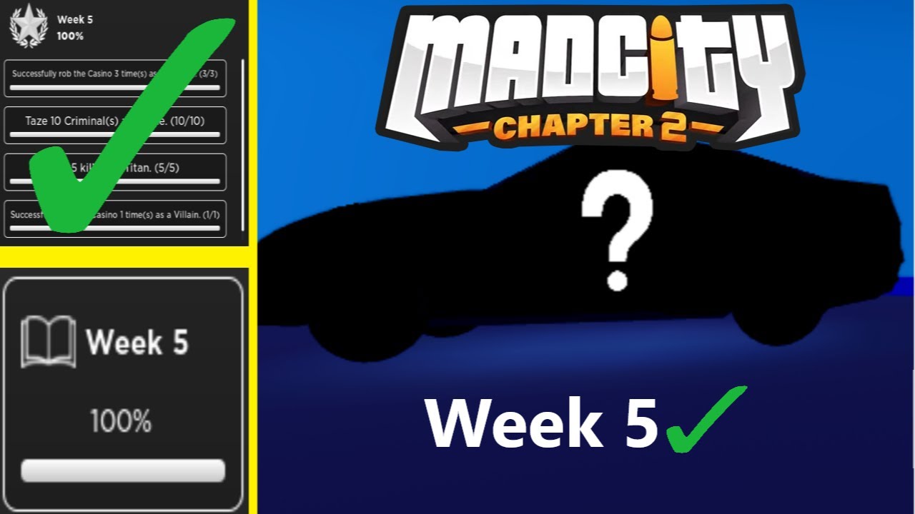 HOW TO COMPLETE ALL WEEK 5 CHALLENGES IN MAD CITY! Roblox