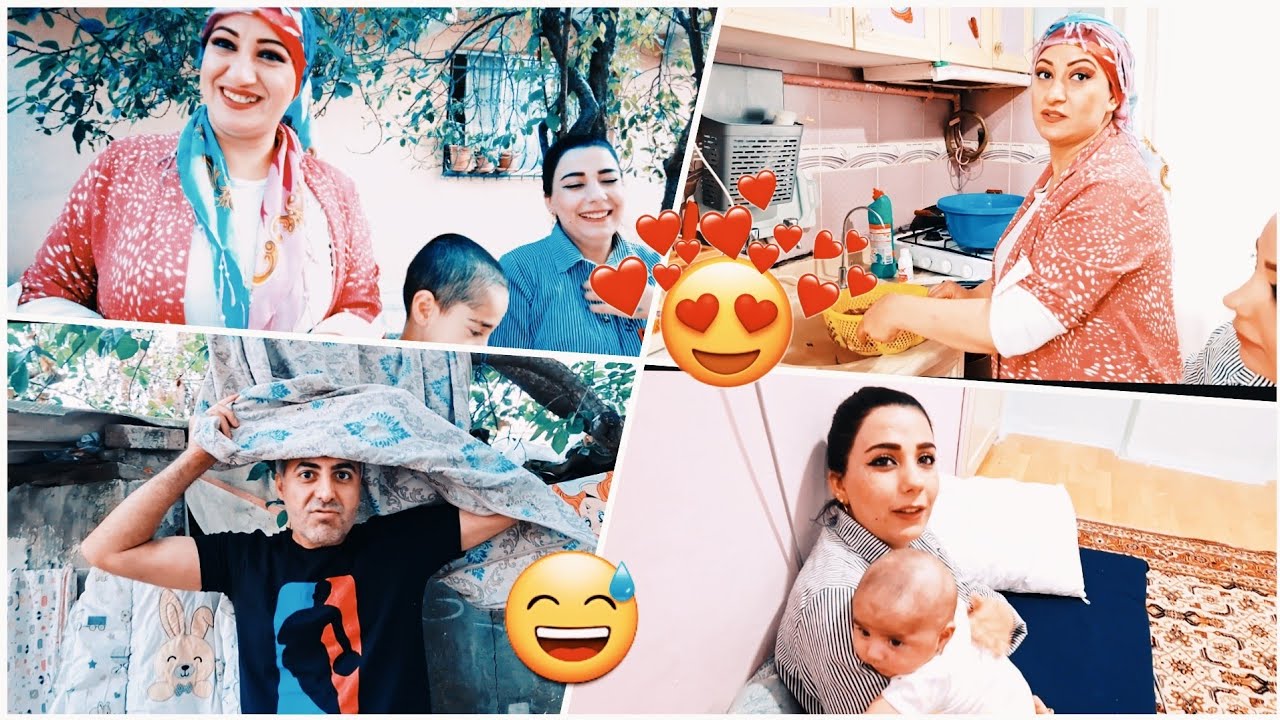 عفدك رح ينشور غسيل 😂🤦 يوم كامل مع شافين و زينو 🙏🥰