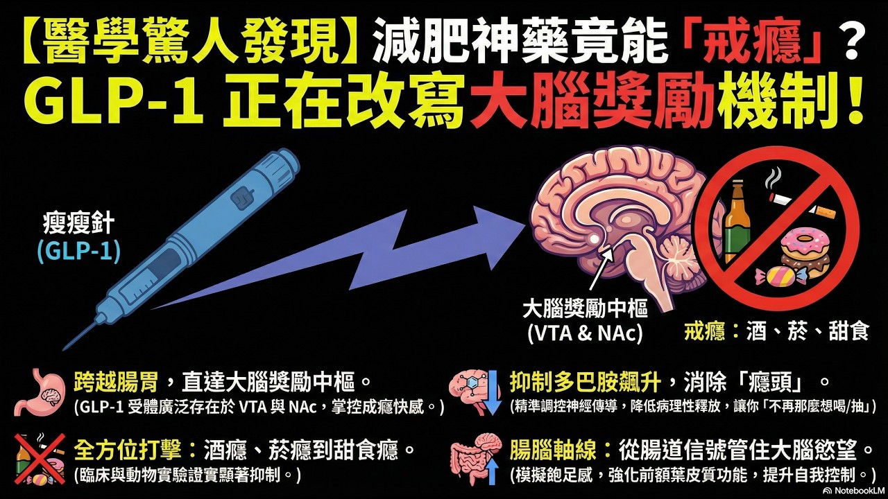 減肥神藥不只能瘦身？醫學界最新發現：GLP-1 竟能「關閉」大腦的成癮開關！