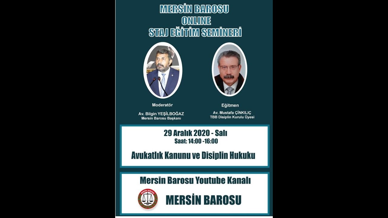 MERSİN BAROSU STAJ EĞİTİMİ 