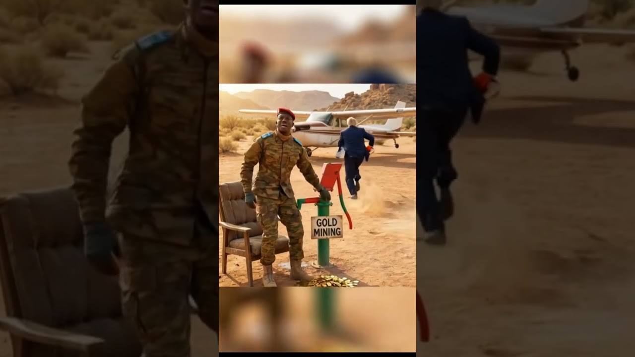 Trump Try to Destroy hand pump and Ibrahim Traore pic up shovel hilarious scene😆 #shortsfeed #satire