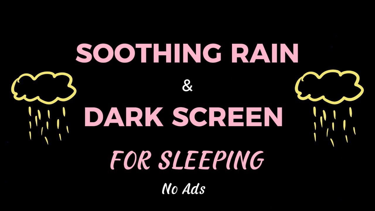 Ep09  | Soothing Gentle Rain Sound and Dark Screen for Sleep and Relax -