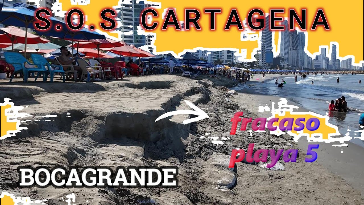 ASI PIERDE CARTAGENA, LA LUCHA CONTRA EL MAR EN BOCAGRANDE, FRACASO TOTAL EN OBRAS DE LA FRANJA 😡