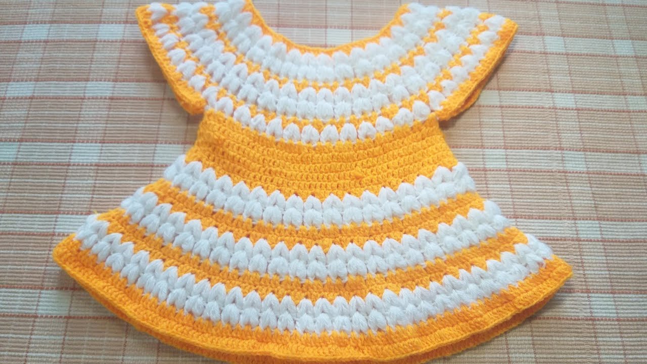 Baby frock, crochet frock design, woolen frock, crosia ke design, #312,by |Santosh All Art |