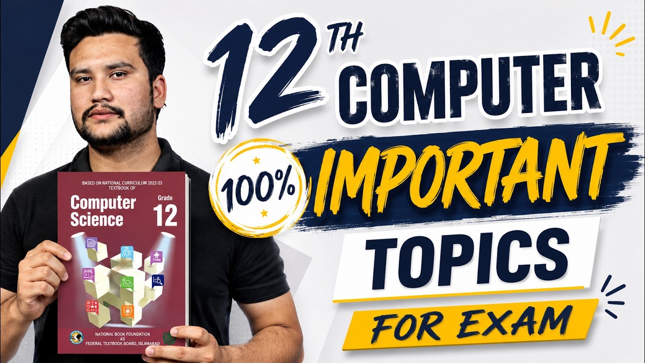 12th Computer Science Important Topics 2026 | 100% Exam Preparation | FBISE Computer Guess