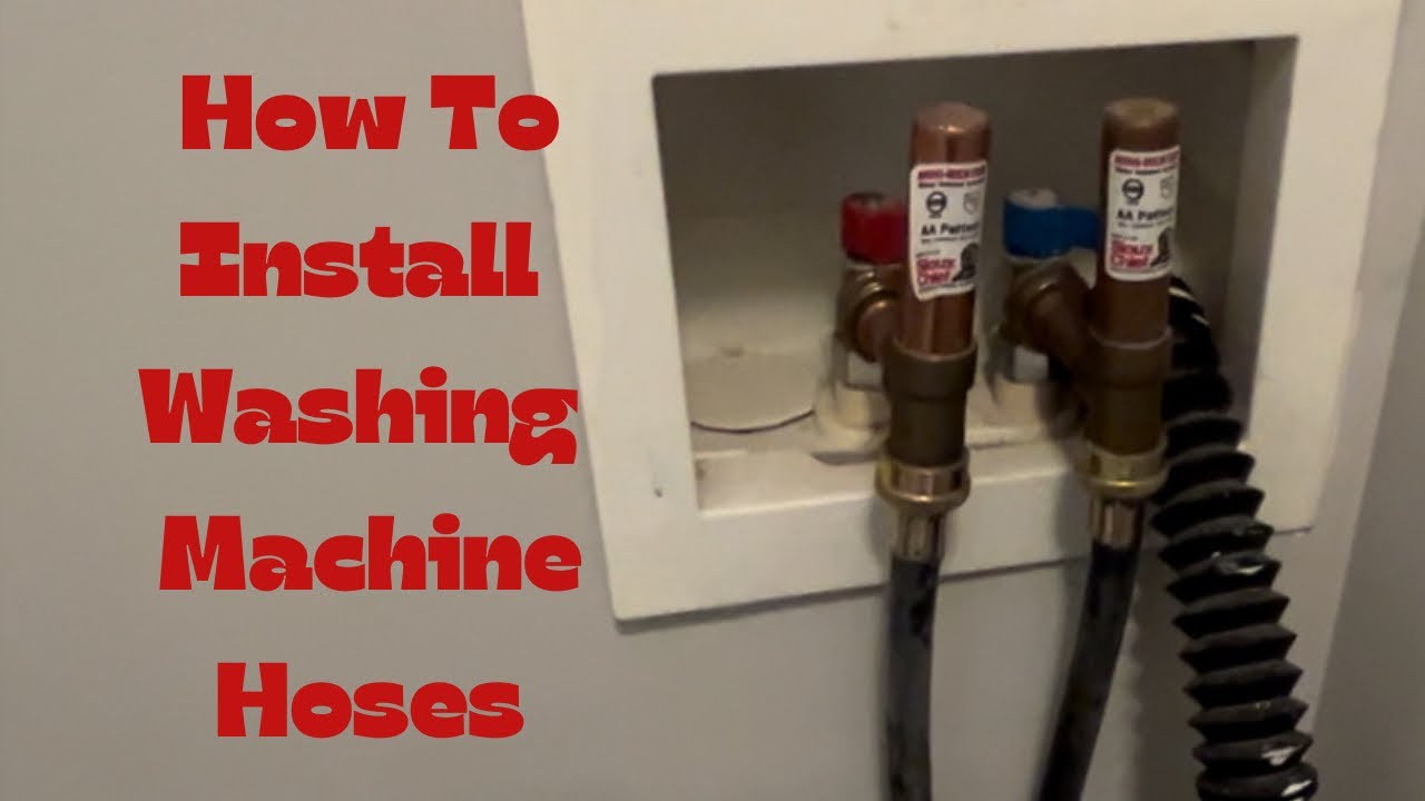 How To Install Washing Machine Hoses #maintenance