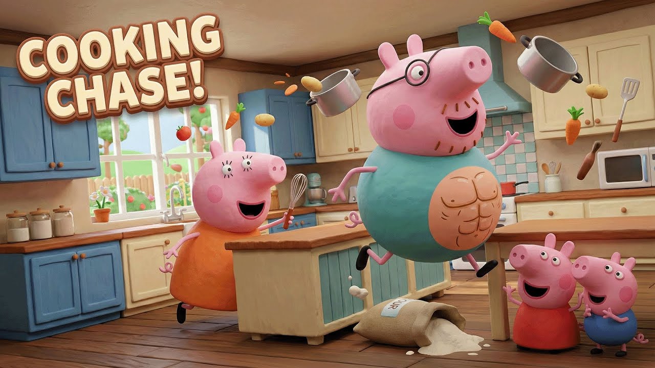 Daddy Pig Helps Mummy Pig Cook 🏡🍳 but the Kitchen Turns Chaotic😱 | Funny Peppa Pig Animation