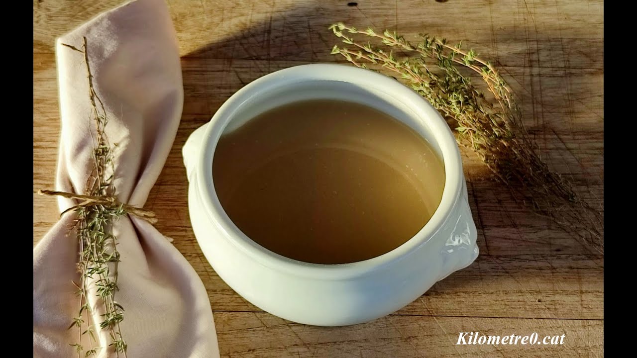Receta casera  de sopa de tomillo, la de la abuela!  / Recetas de cocina