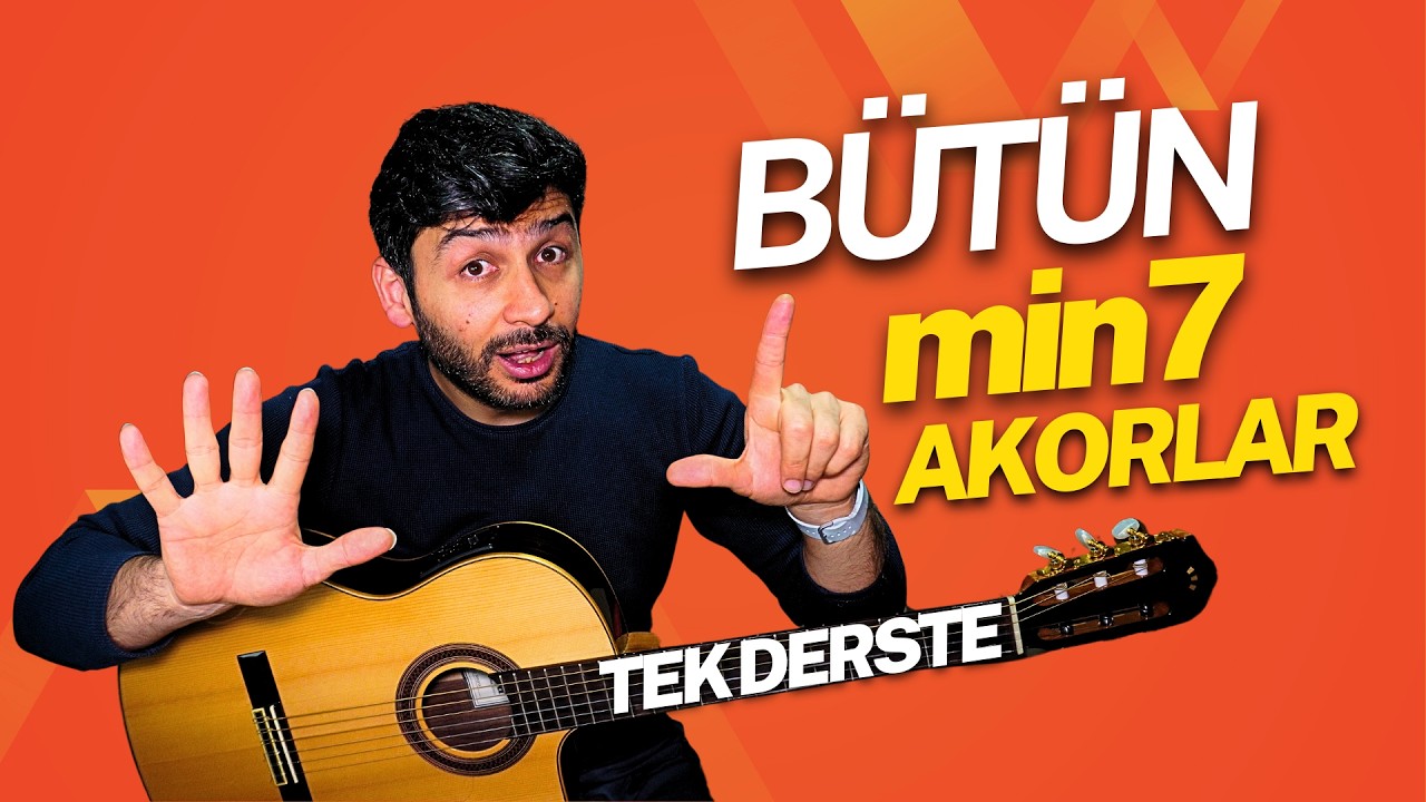 Tek Mantıkla Gitarda Tüm Minör7 Akorları | Mantıksal Gitar #20