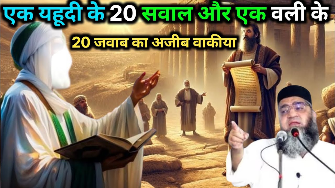 Ek yahudi ke 20 sawal aur ek Allah ke vali ke 20 jawab ka jawab waqia Qari Ahmed Ali