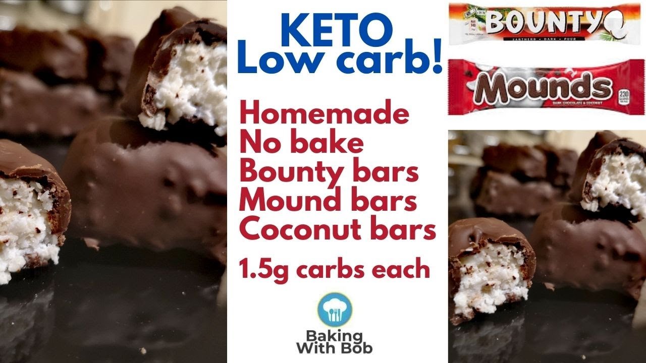 KETO Bounty / Mounds / Coconut bars No bake