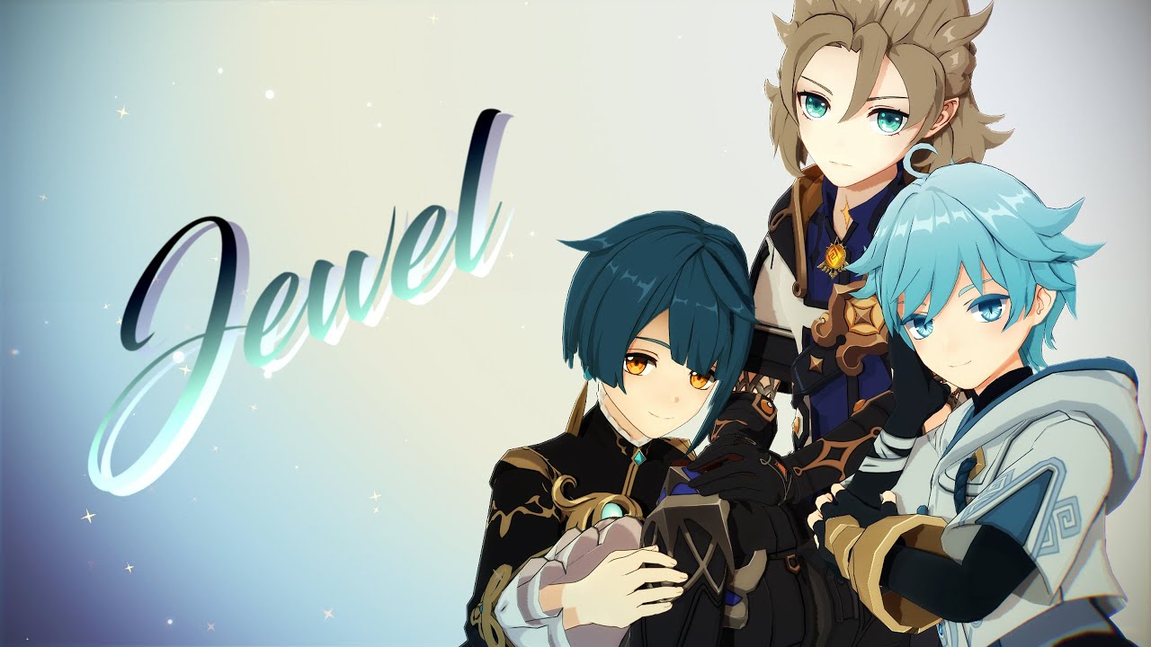 【原神MMD/Genshin Impact MMD】jewel【アルベド/Albedo・重雲/Chongyun・行秋/Xingqiu】