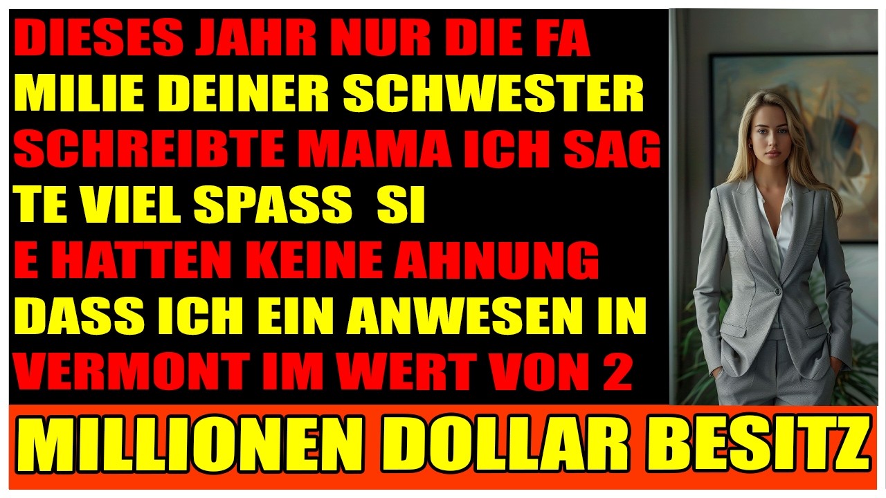 Von Thanksgiving ausgeladen  also lud ich alle zu meinem 2Mio $Anwesen in Vermont ein