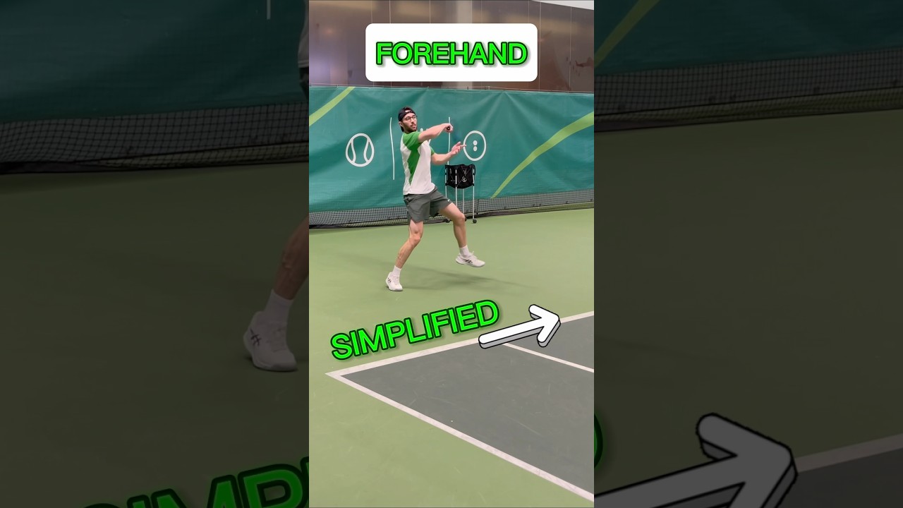 How to Hit a Tennis Forehand (Start Here) Footwork & Technique. #tennis #tennisforehand #forehand