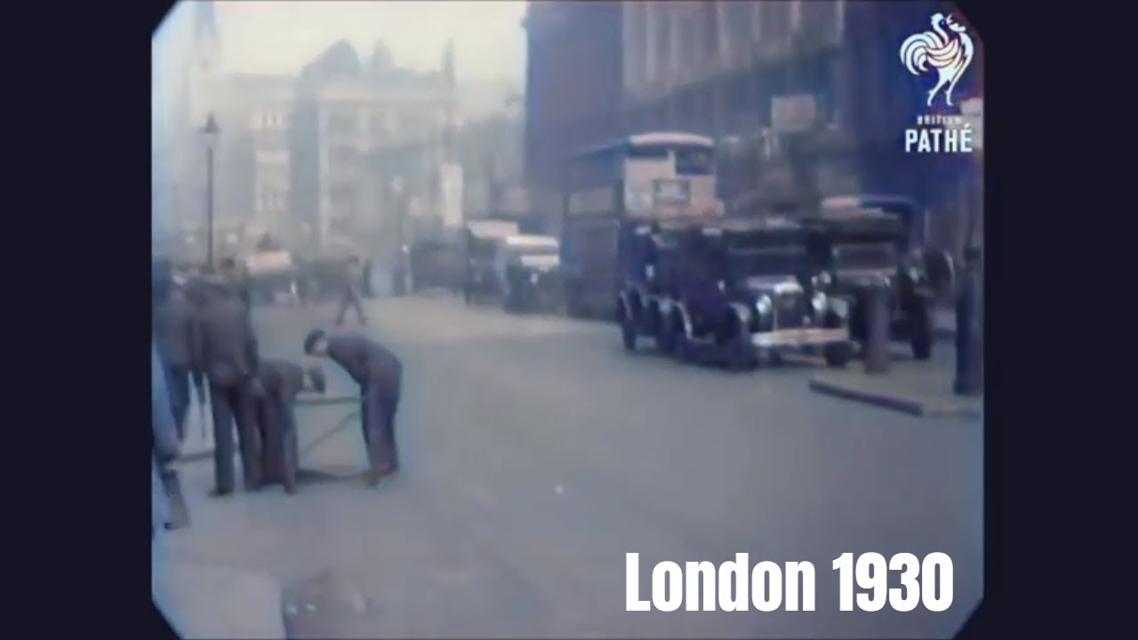London Streetscenes (1930) - Colorized [DeOldify]
