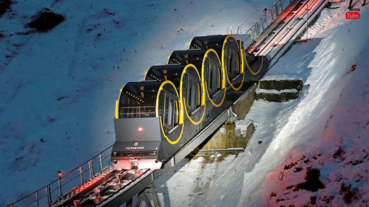 World&rsquo;s steepest funicular railway line to open in Switzerland #Trains