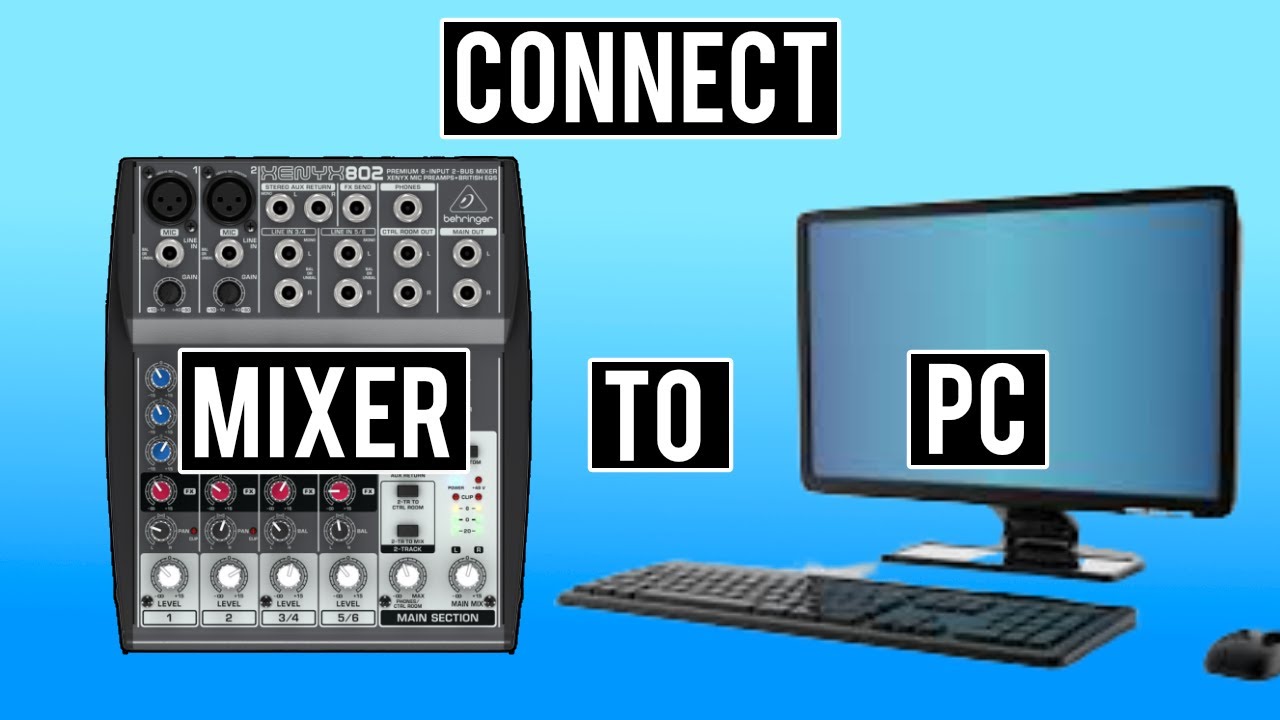 How To Connect A Mixer To PC Using Line In