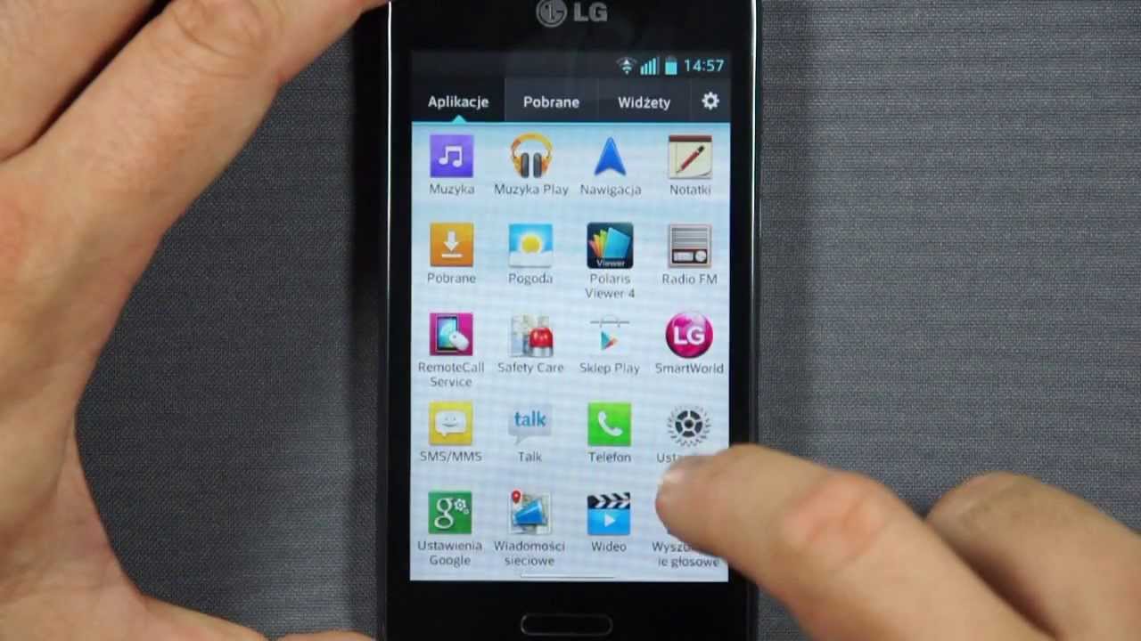 LG E460 (Optimus) Swift L5 II - menu - part 2