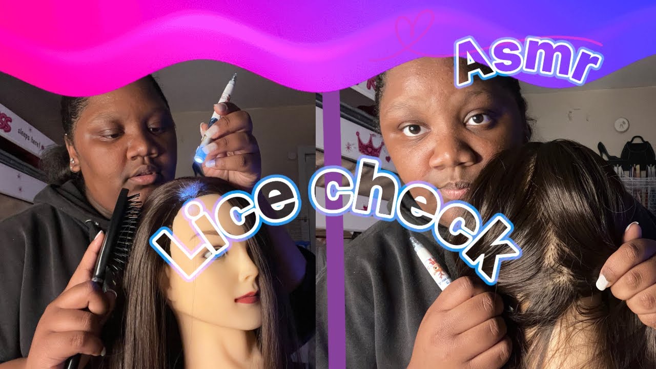 “School lice check asmr” (your pretty infested)