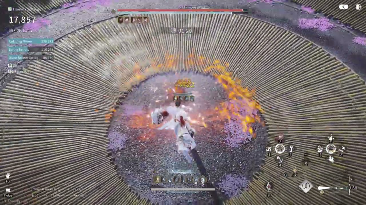 Silkbind build Rota 18k DPS Dummy 2min test