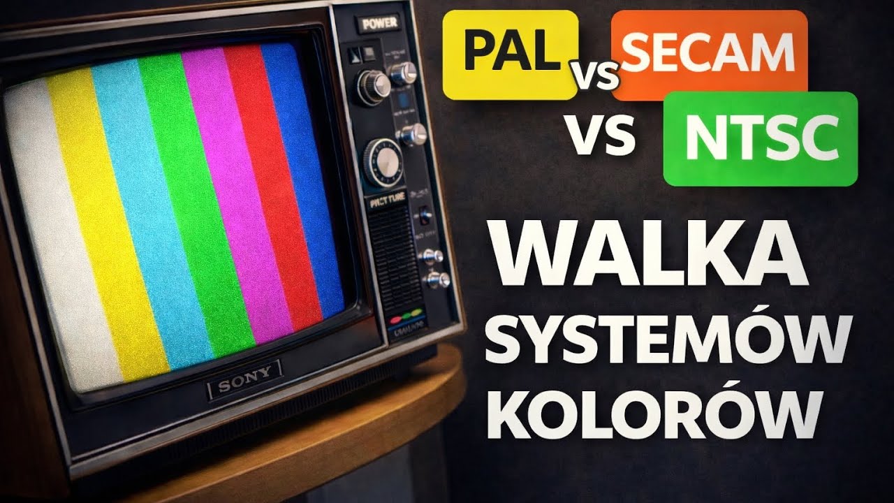 PAL kontra SECAM kontra NTSC – walka systemów, która zmieniła telewizję, jak działała TV kolorowa ?
