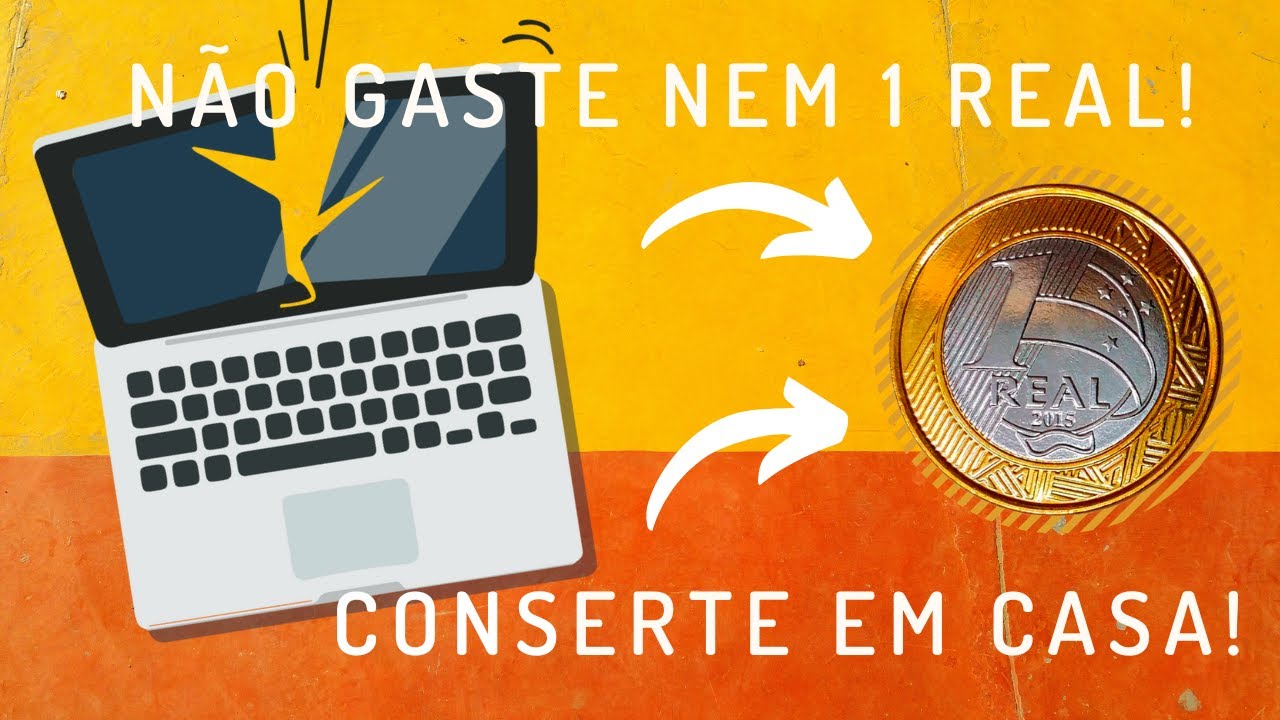 Como Consertar QUALQUER Carcaça de Notebook Quebrada sem gastar 1 REAL sequer!