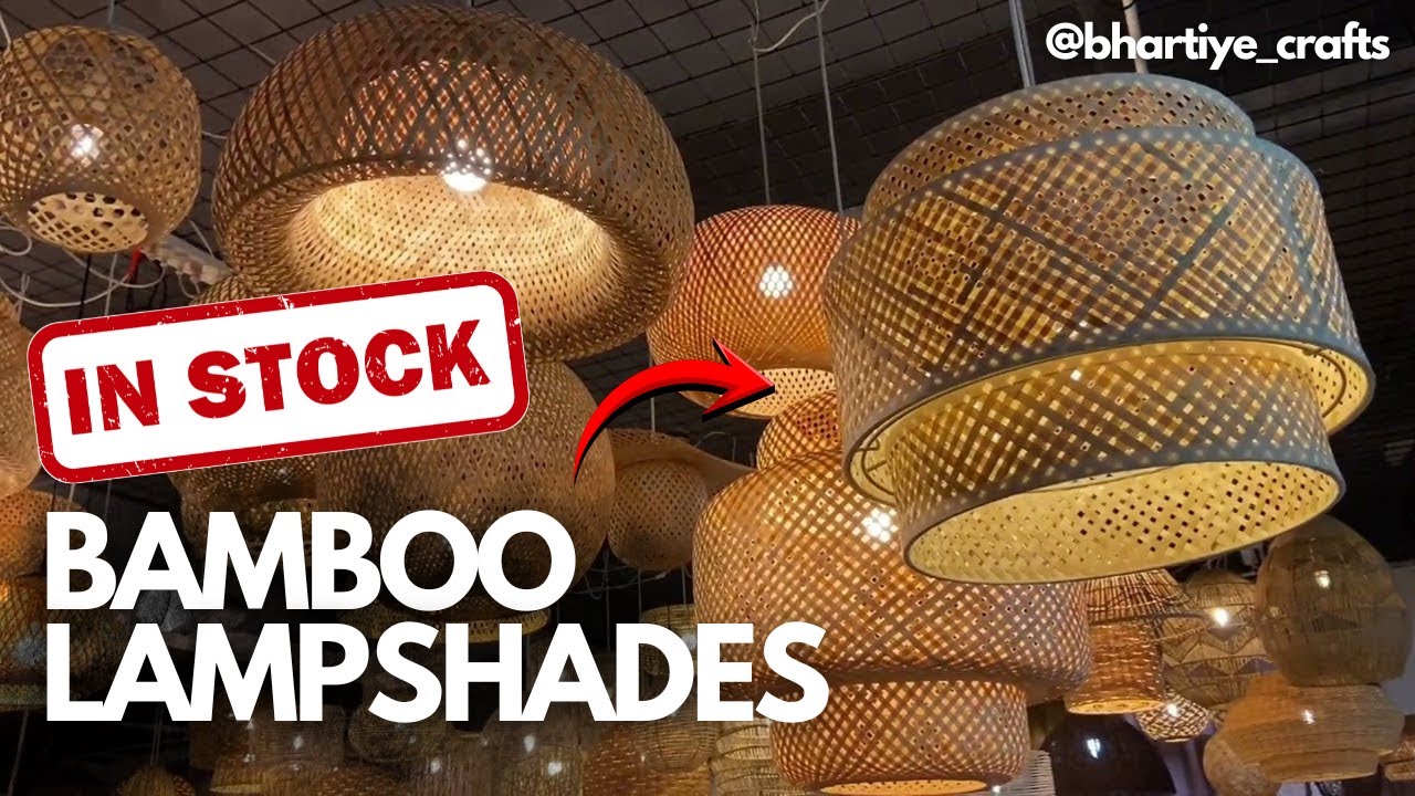 Handcrafted Bamboo Lamps | Eco-Friendly Lighting Stock Available | Bhartiye Crafts