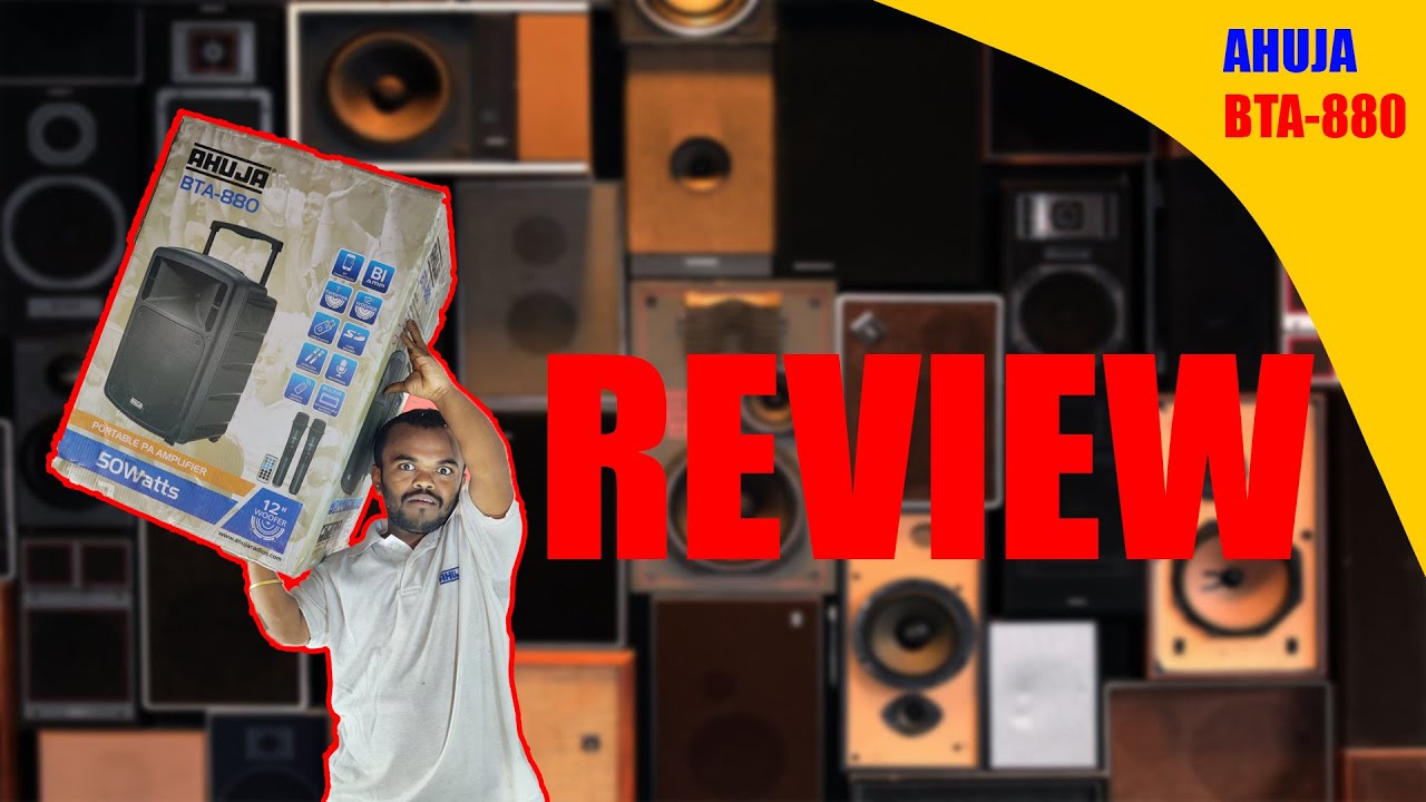 AHUJA BTA-880 portable pa amplifier review